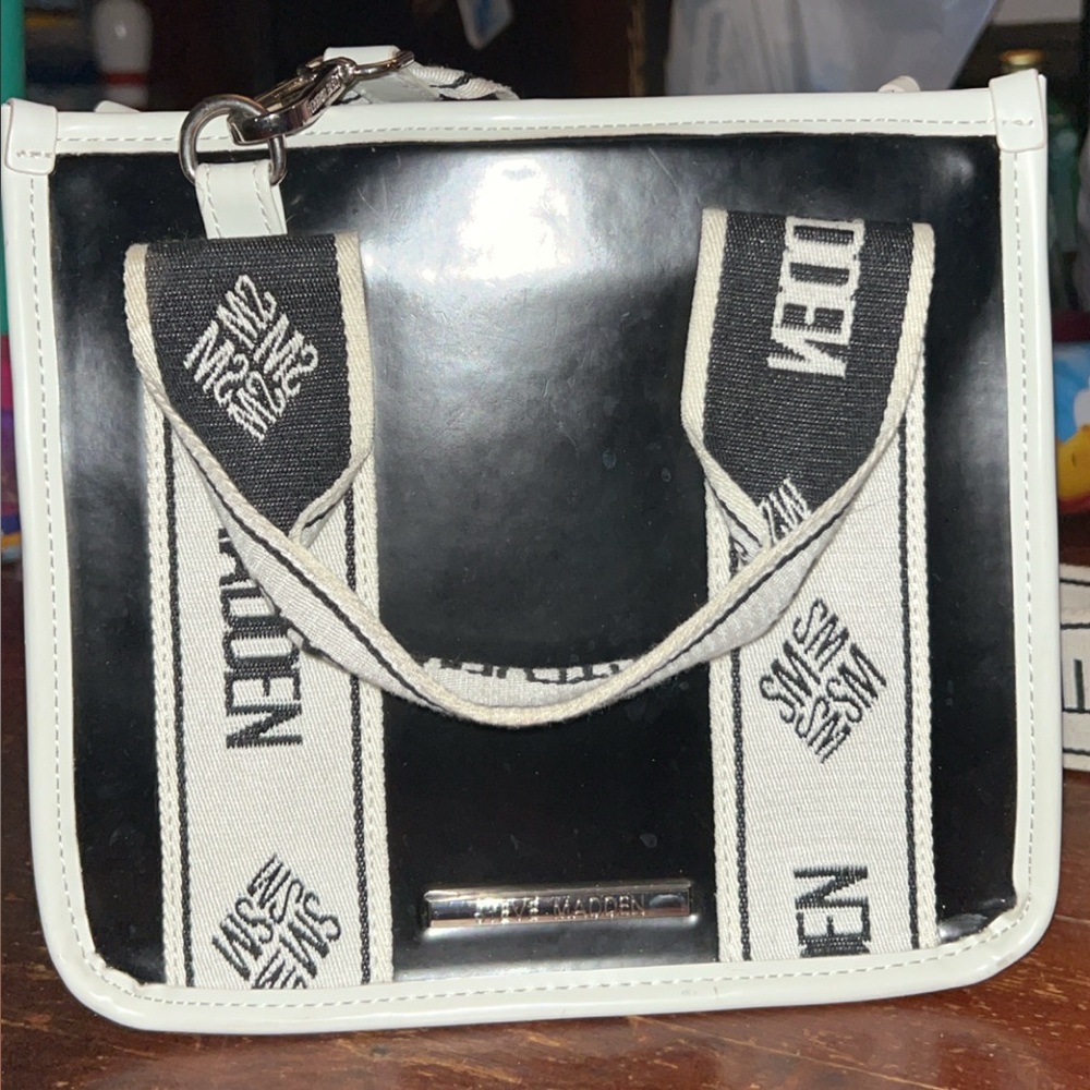 Black and White Steve Madden purse